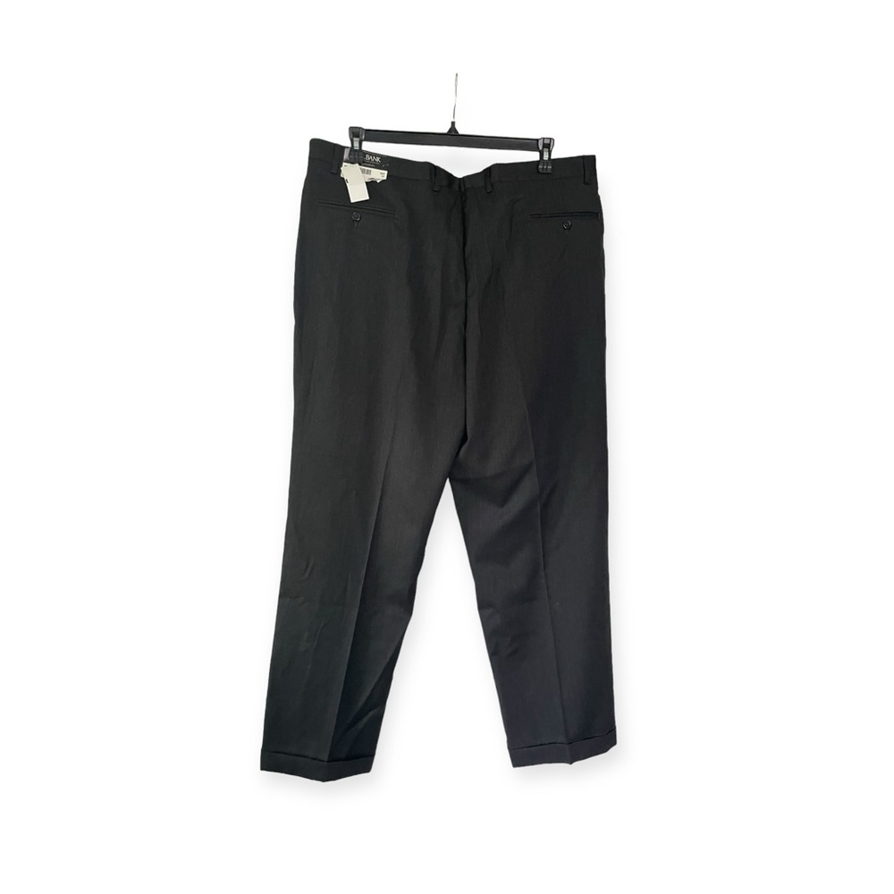 NWT Jos. A. Bank Signature pants 42 L 100% wool black dress pants - Picture 5 of 15